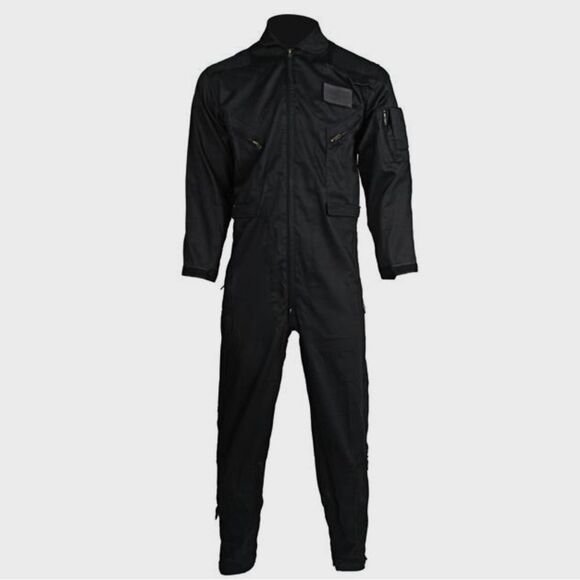 TRU-SPEC Poly / Cotton Twill 27/P Black Flight Suits sz M - Picture 1 of 9